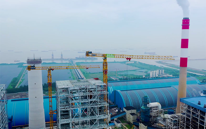 双塔合璧！华能太仓电厂项目esball官网电子游戏www.esball.com超大塔显身手