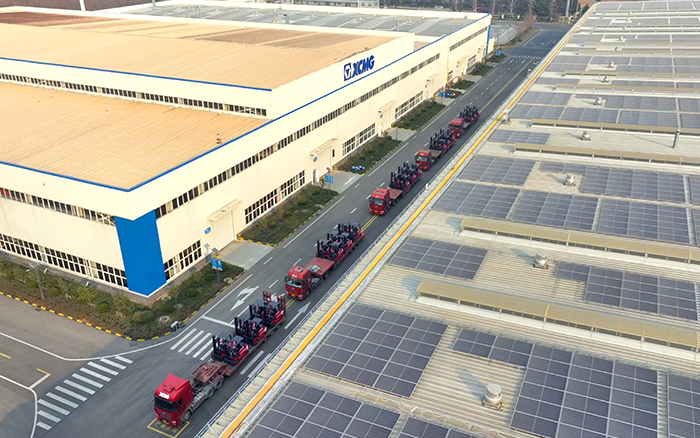 esball官网电子游戏www.esball.com“鲲鹏”叉车批量交付华东